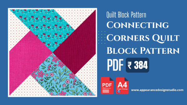 thumbnail Connecting Corners Quilt Block Pattern 